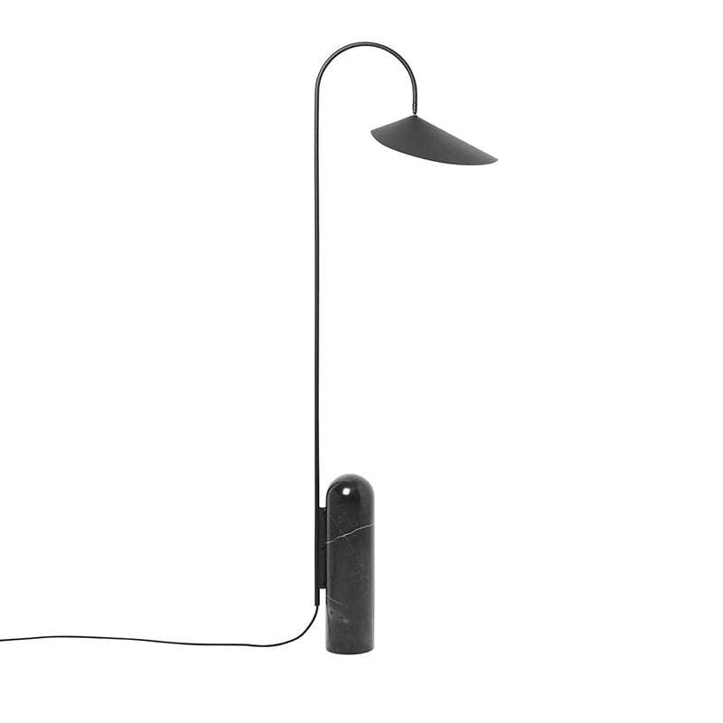 Lampadaire Arc Réglable avec Base en Marbre