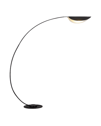Lampadaire Arqué Moderne Noir