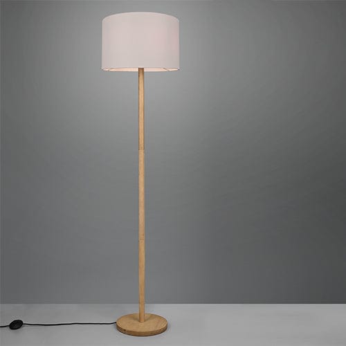 Lampadaire Bois Et Blanc
