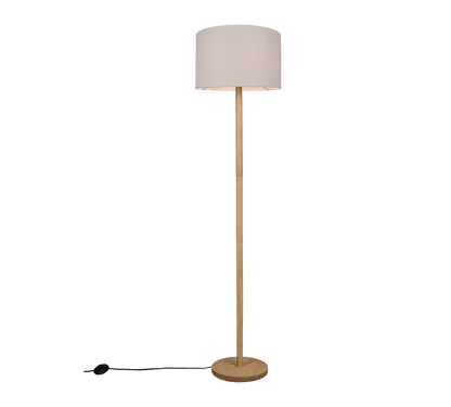 Lampadaire Bois Et Blanc