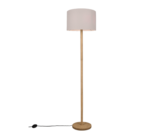 Lampadaire Bois Et Blanc
