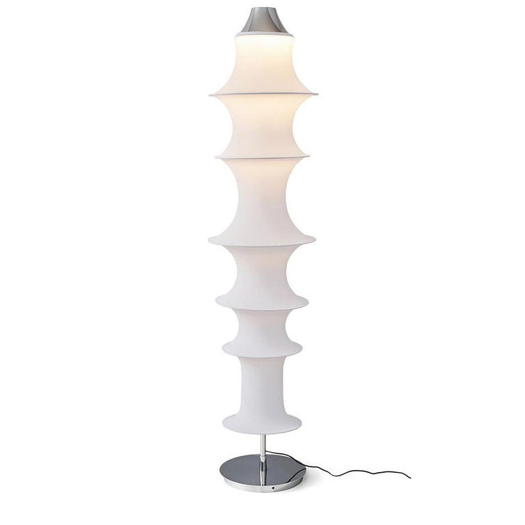 Lampadaire Colonne Japandi en Soie