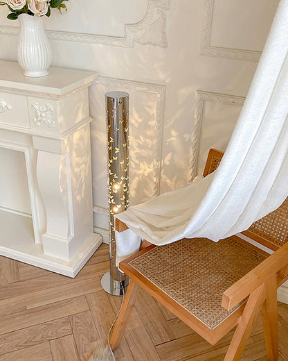 Lampadaire Cylindrique Ambiance Papillons