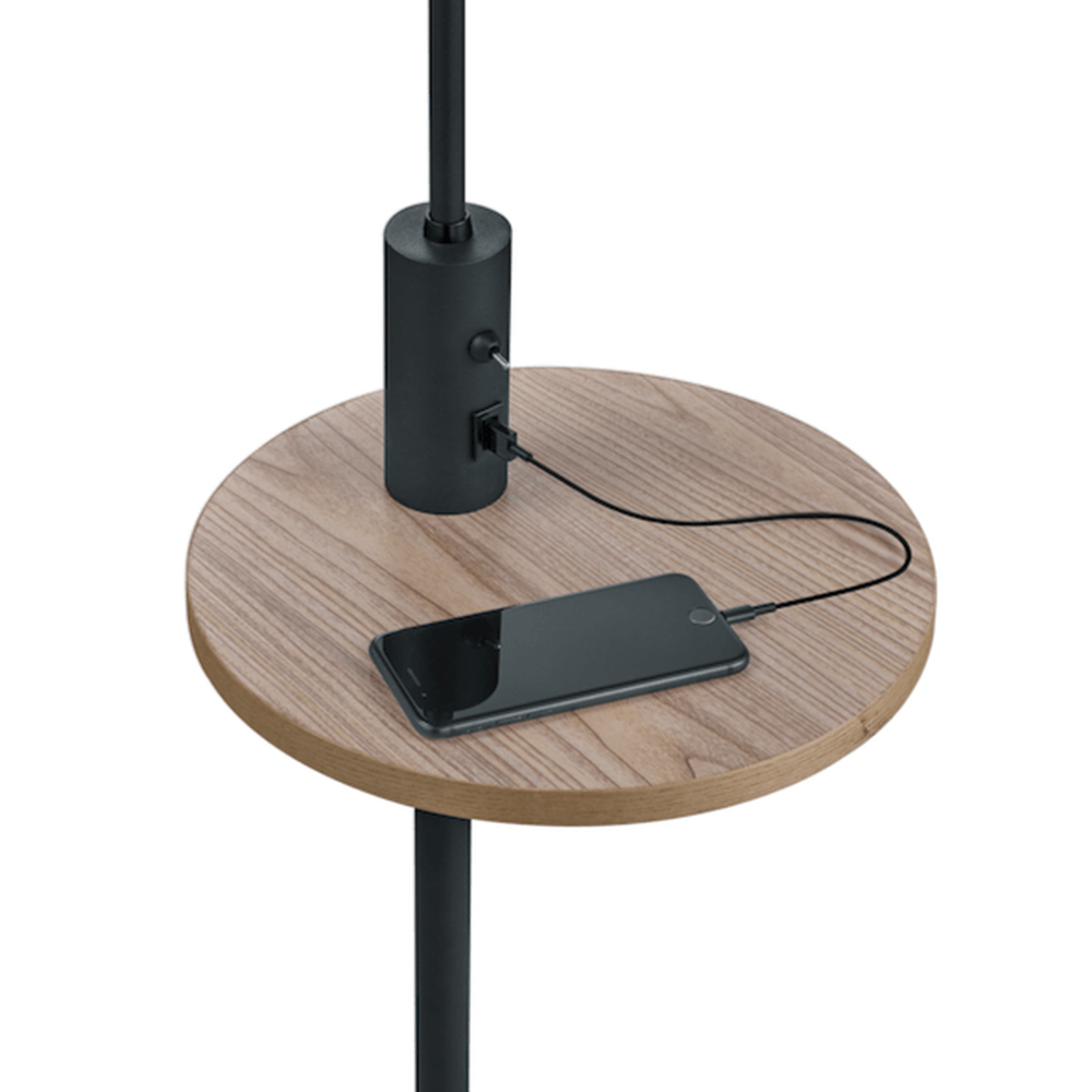 Lampadaire Design Interieur avec Table d'Appoint