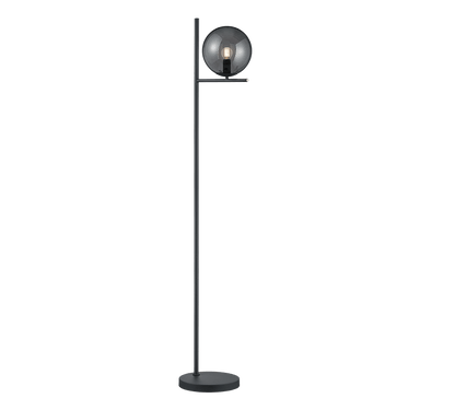 Lampadaire Design Noir En Verre