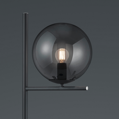 Lampadaire Design Noir En Verre