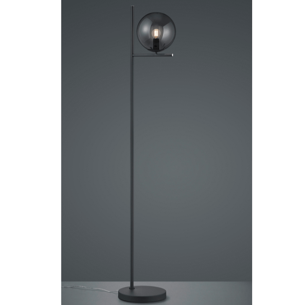 Lampadaire Design Noir En Verre