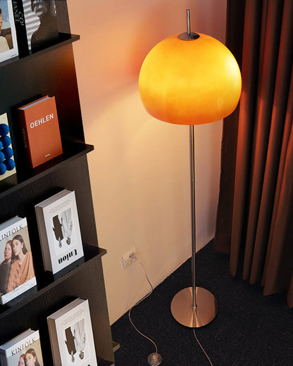 Lampadaire Dôme en Verre Style Bauhaus