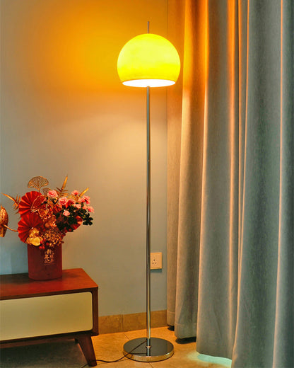 Lampadaire Dôme en Verre Style Bauhaus