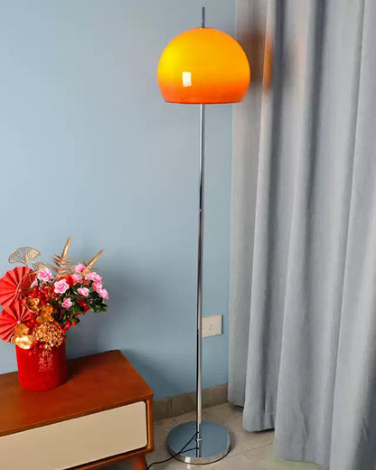 Lampadaire Dôme en Verre Style Bauhaus