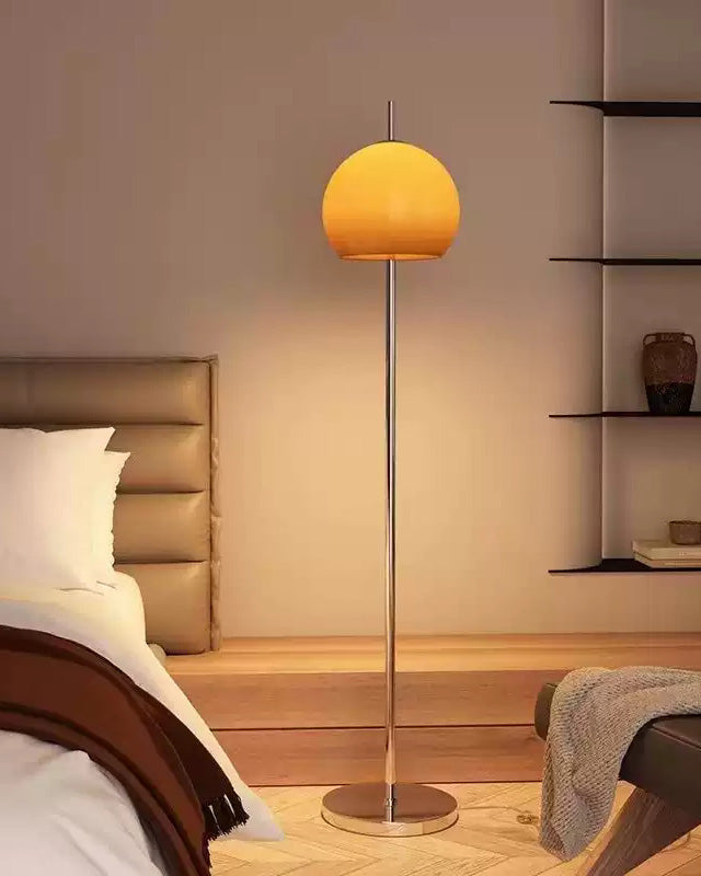 Lampadaire Dôme en Verre Style Bauhaus