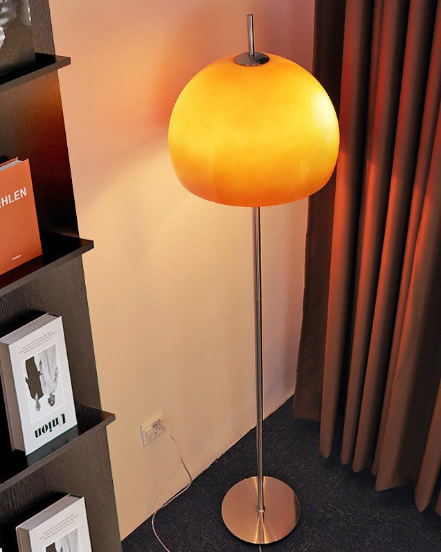 Lampadaire Dôme en Verre Style Bauhaus
