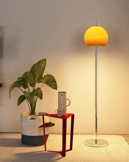 Lampadaire Dôme en Verre Style Bauhaus