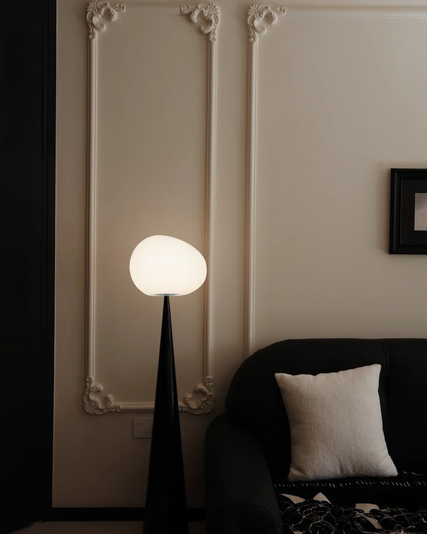 Lampadaire Éclipse Blanche