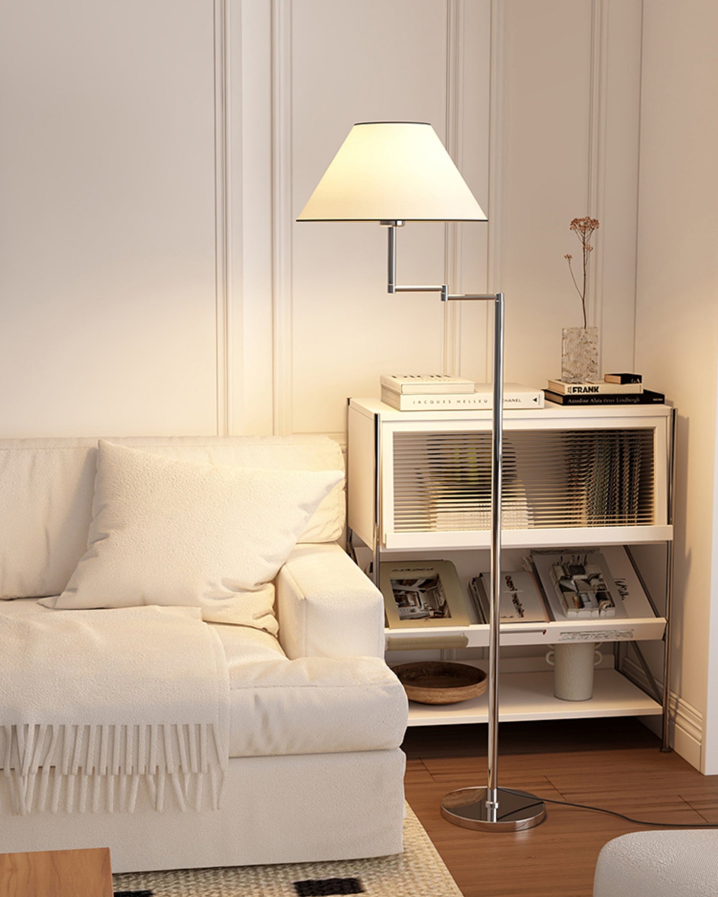 Lampadaire Éclipse Chromée
