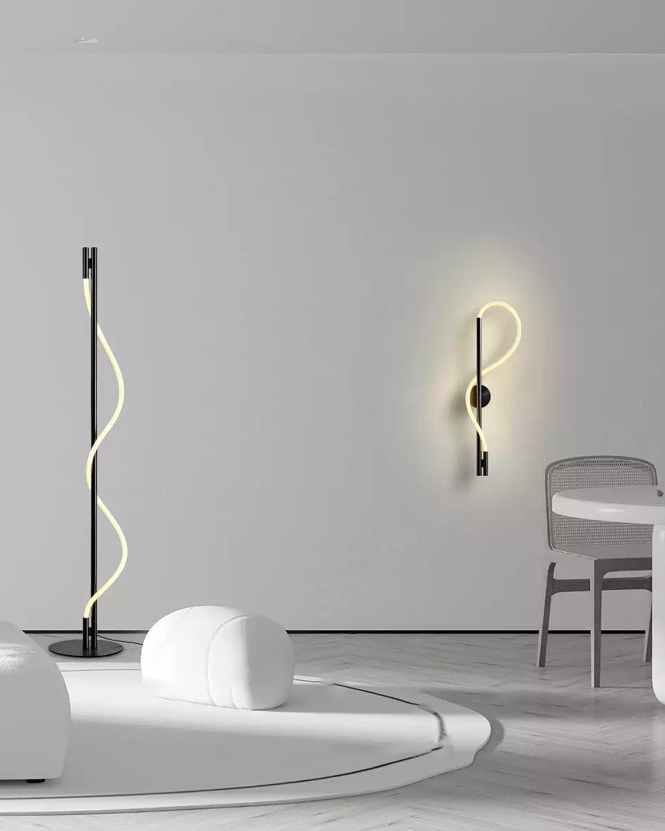 Lampadaire Fin Cylindrique LED