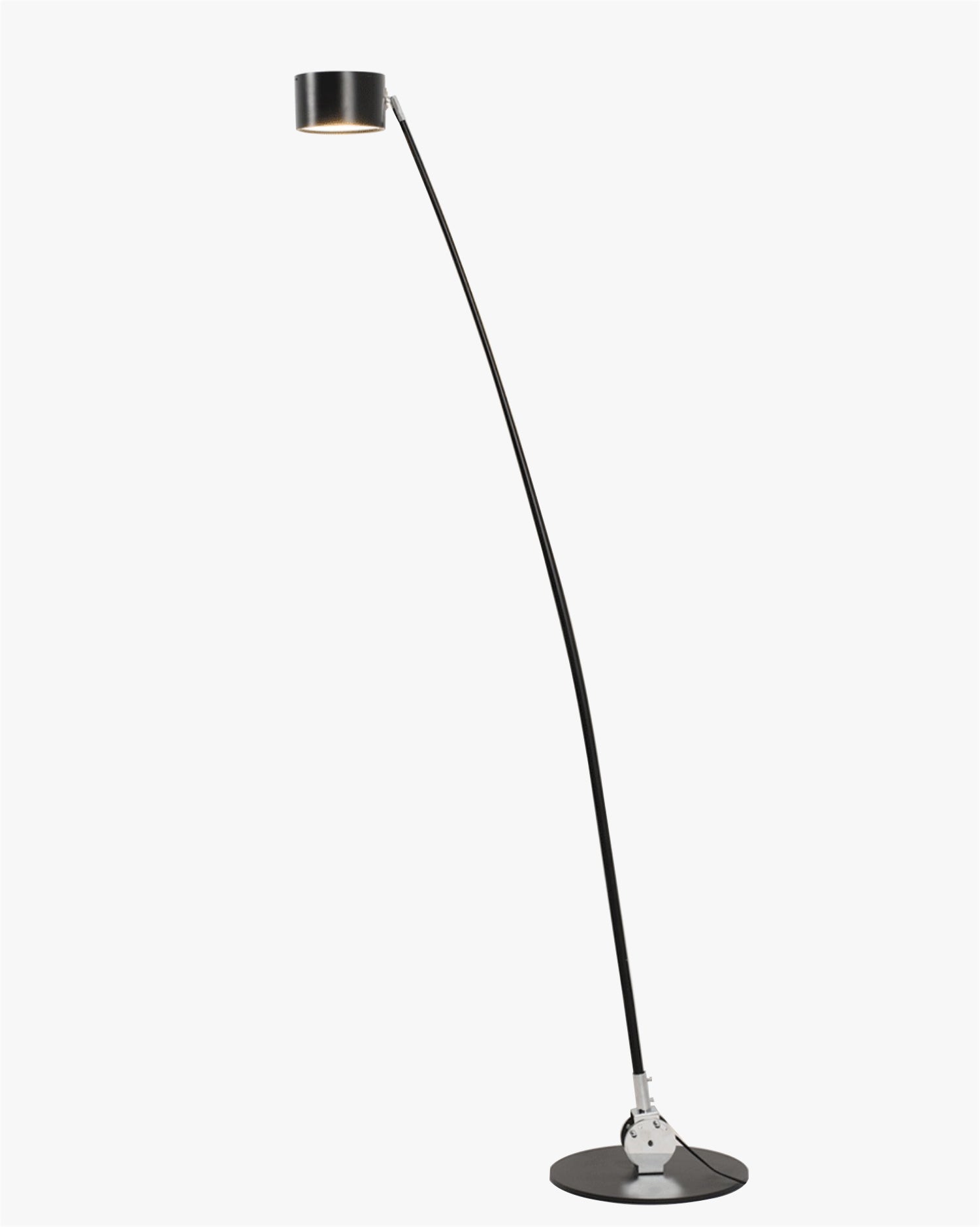 Lampadaire Fin Réglable Noir