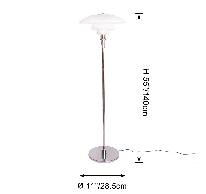 Lampadaire Fjord Chromé