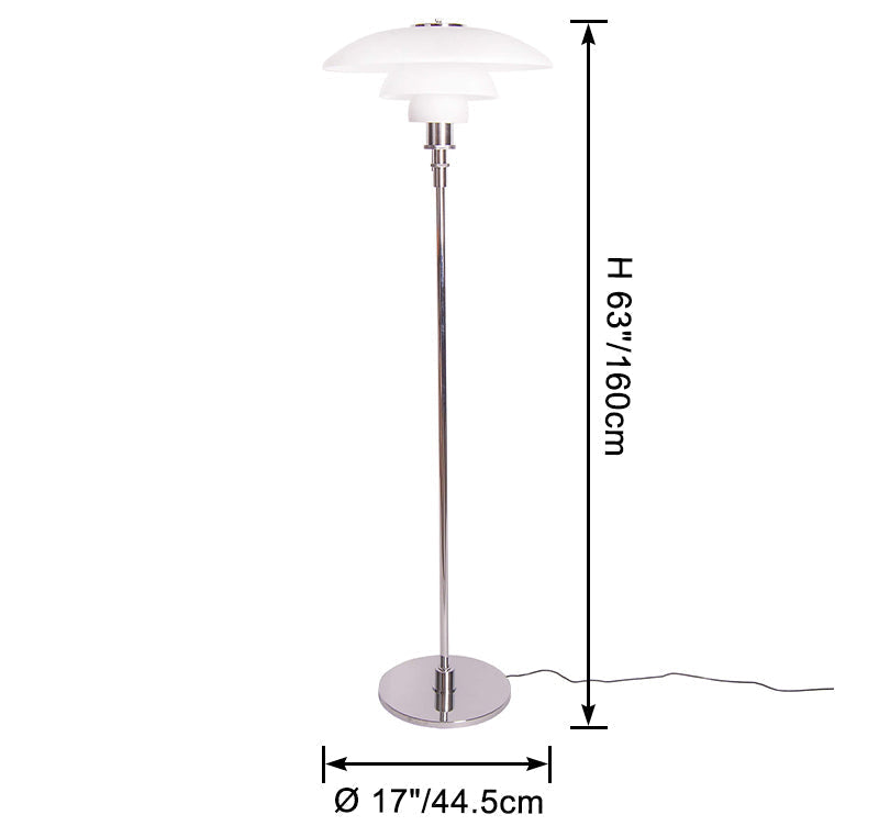 Lampadaire Fjord Chromé