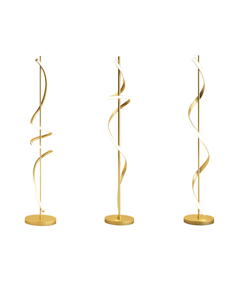 Lampadaire LED "Spiral Glow"