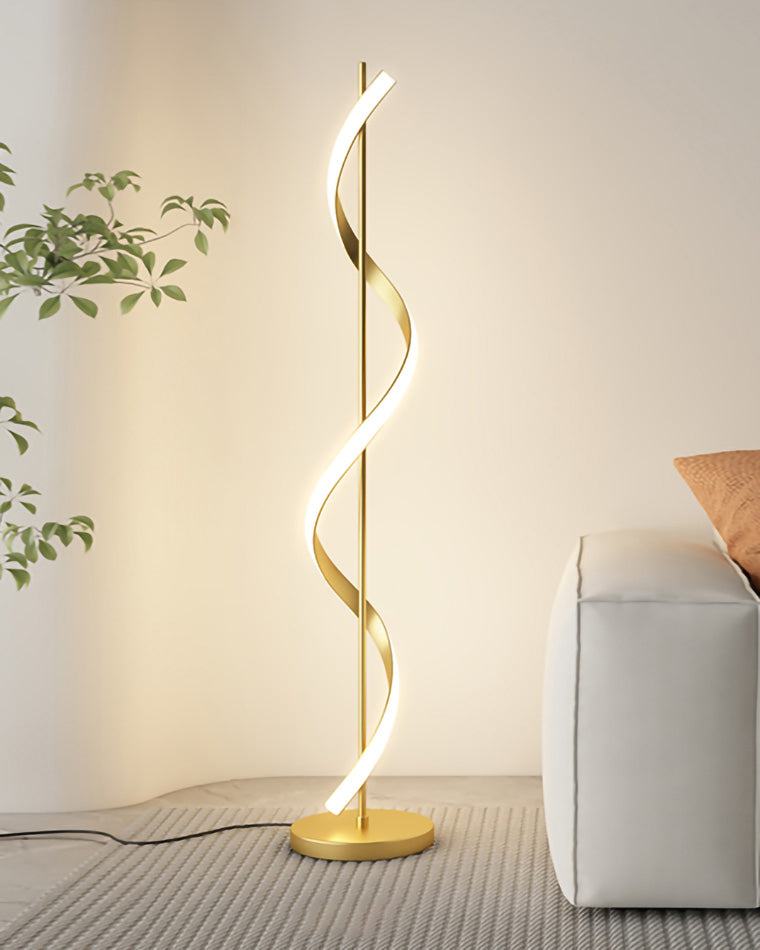 Lampadaire LED "Spiral Glow"