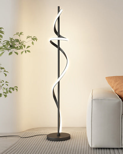 Lampadaire LED "Spiral Glow"