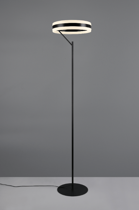 Lampadaire LED noir minimaliste - Dimmable