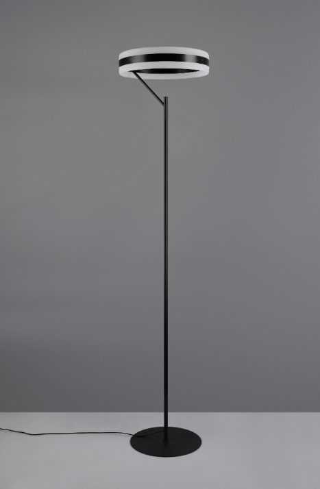 Lampadaire LED noir minimaliste - Dimmable