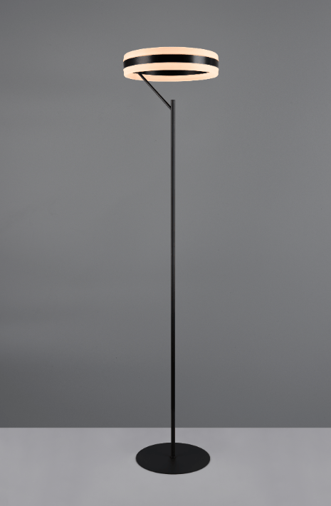 Lampadaire LED noir minimaliste - Dimmable