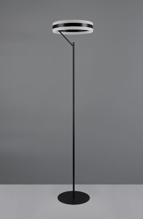 Lampadaire LED noir minimaliste - Dimmable