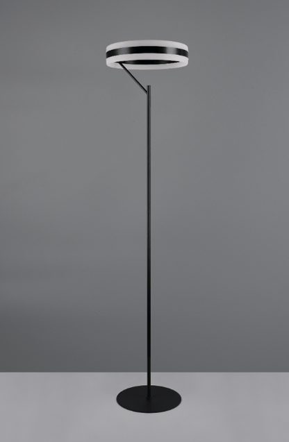 Lampadaire LED noir minimaliste - Dimmable