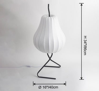 Lampadaire Lanterne Poire en Soie