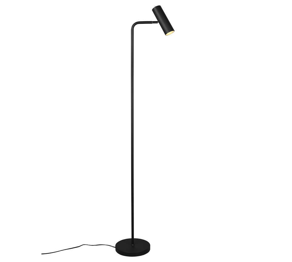 Lampadaire Minimaliste Noir