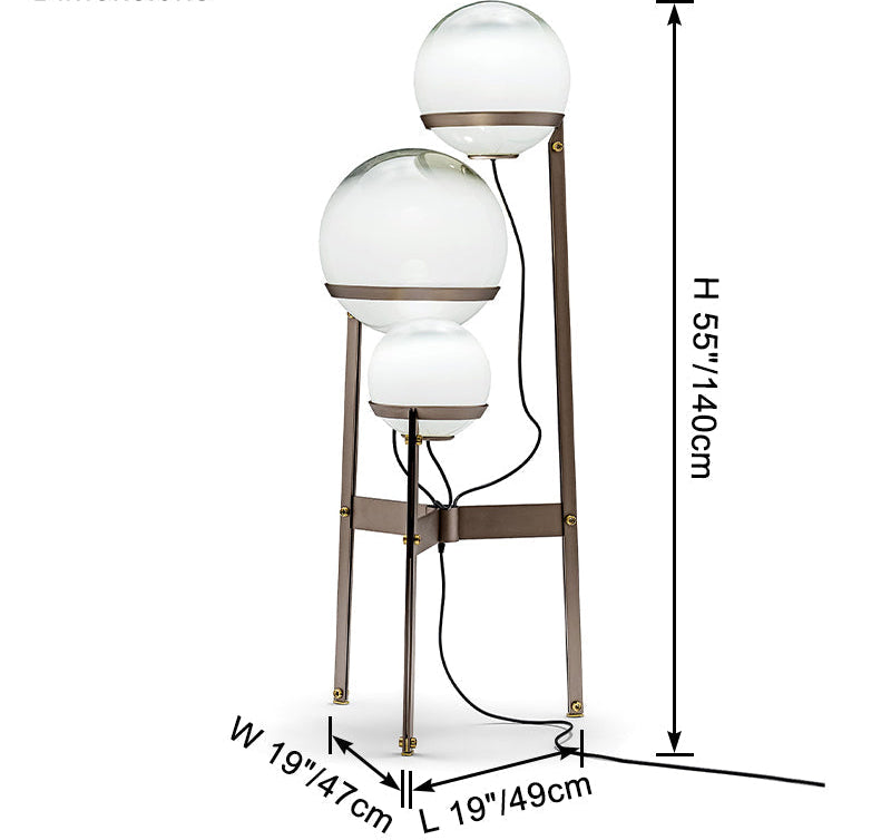 Lampadaire Nuée de Verre