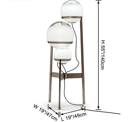 Lampadaire Nuée de Verre