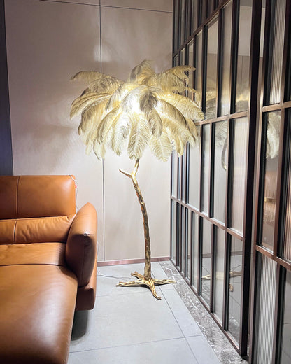 Lampadaire "Oasis de Plumes"
