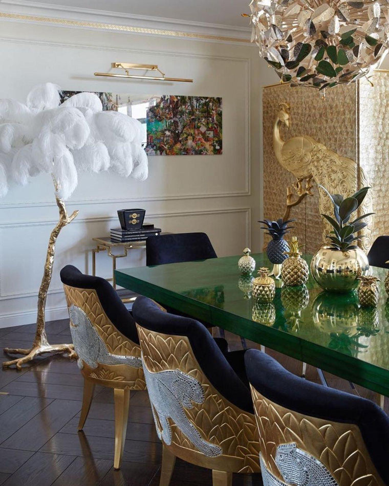 Lampadaire "Oasis de Plumes"