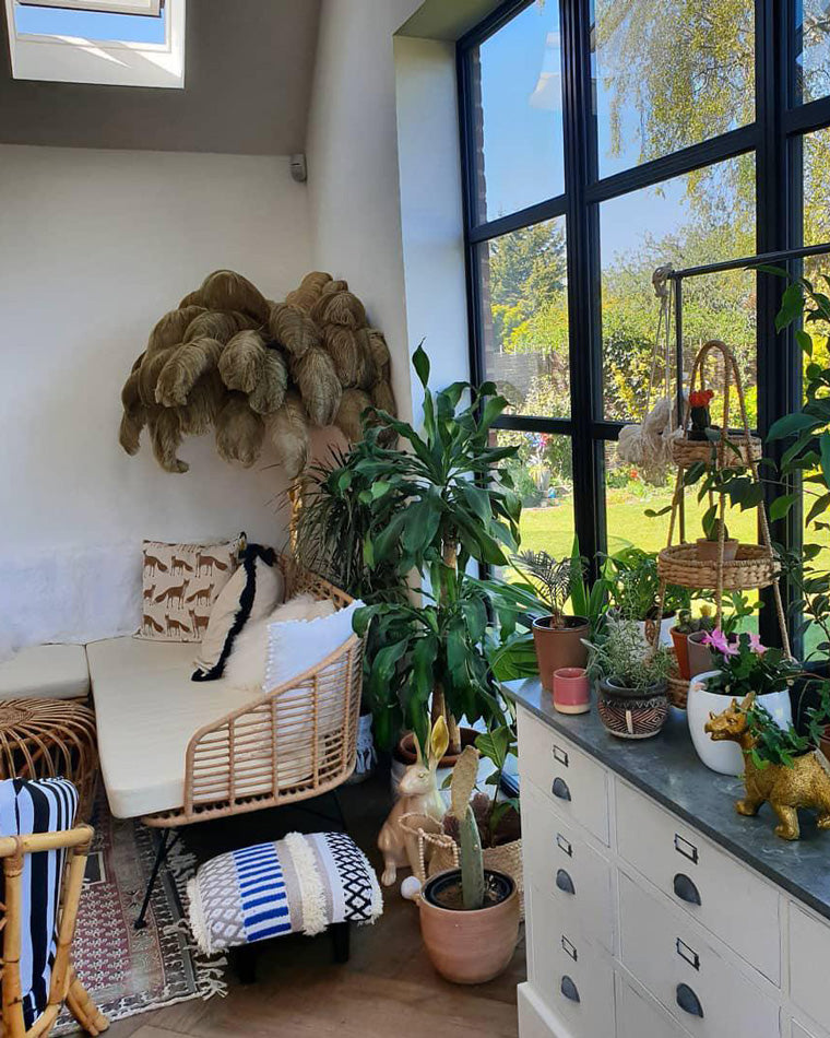Lampadaire "Oasis de Plumes"