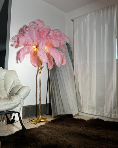 Lampadaire "Oasis de Plumes"