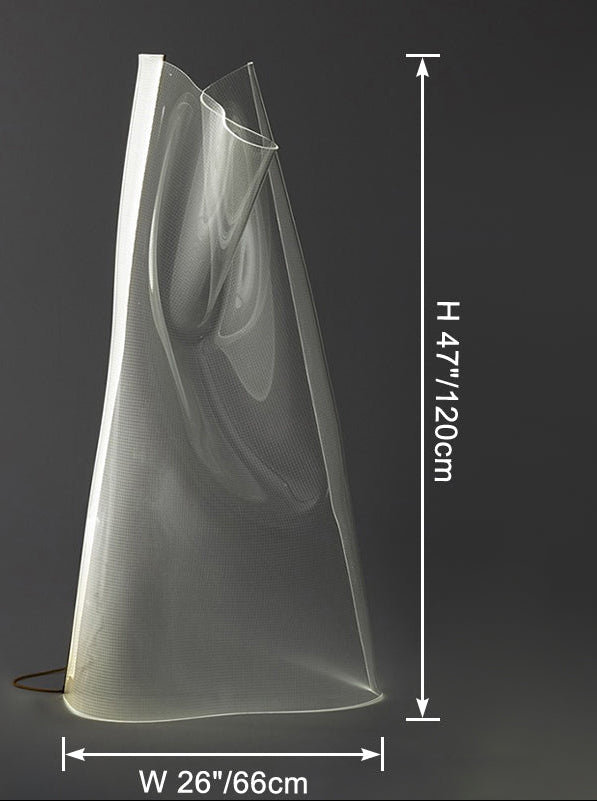 Lampadaire Sculptural Acrylique