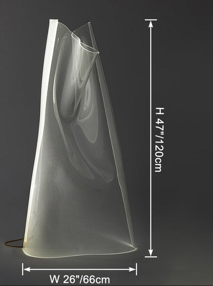 Lampadaire Sculptural Acrylique