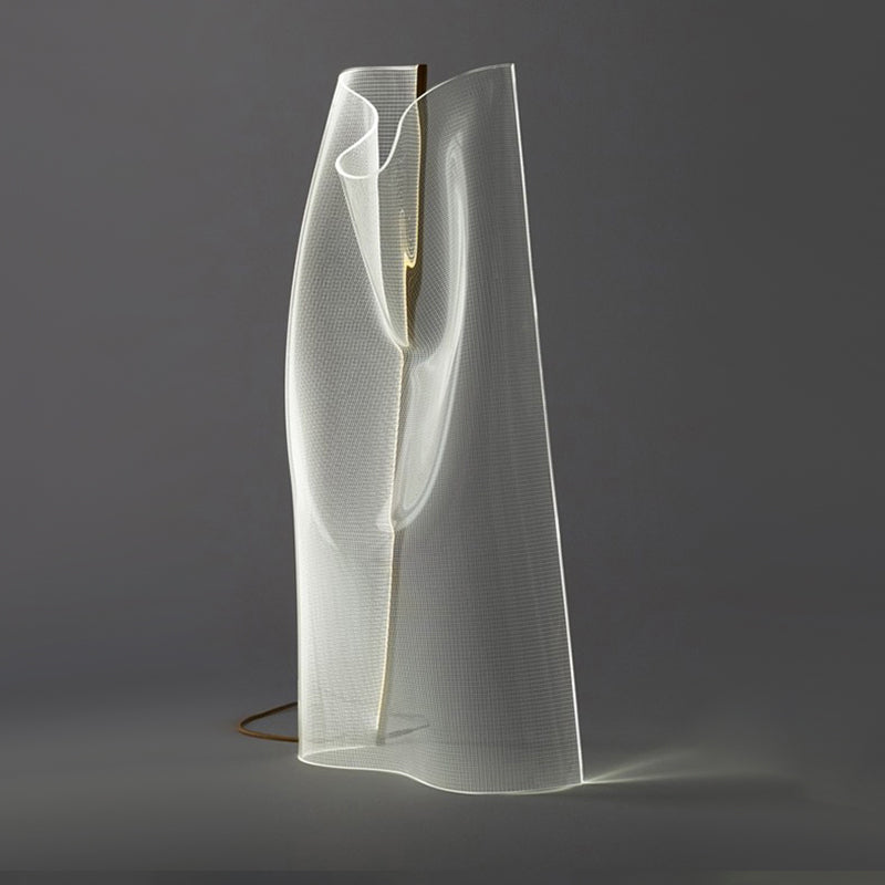 Lampadaire Sculptural Acrylique