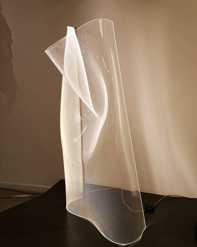 Lampadaire Sculptural Acrylique