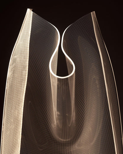 Lampadaire Sculptural Acrylique