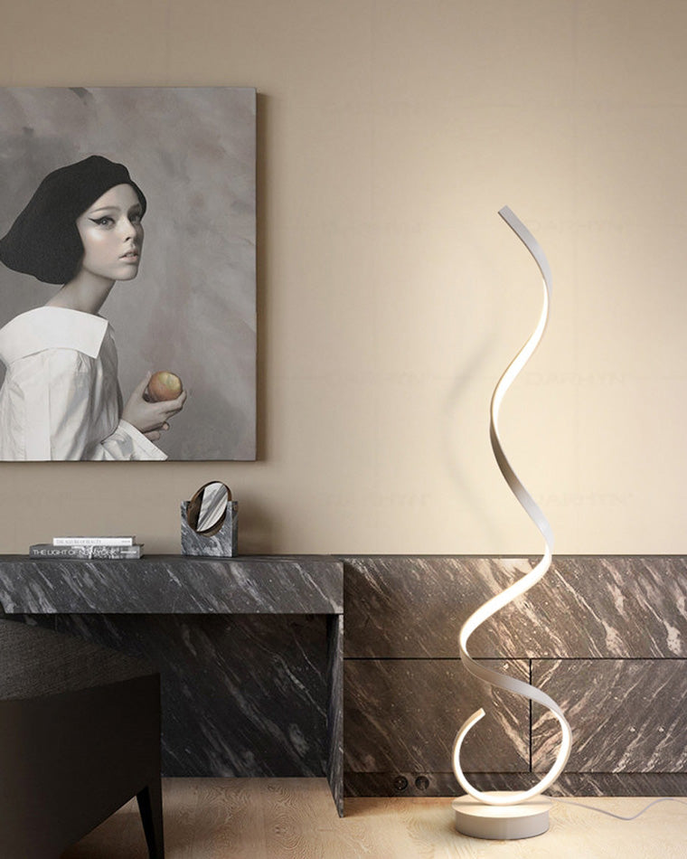 Lampadaire Spirale LED Moderne