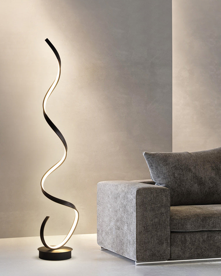 Lampadaire Spirale LED Moderne
