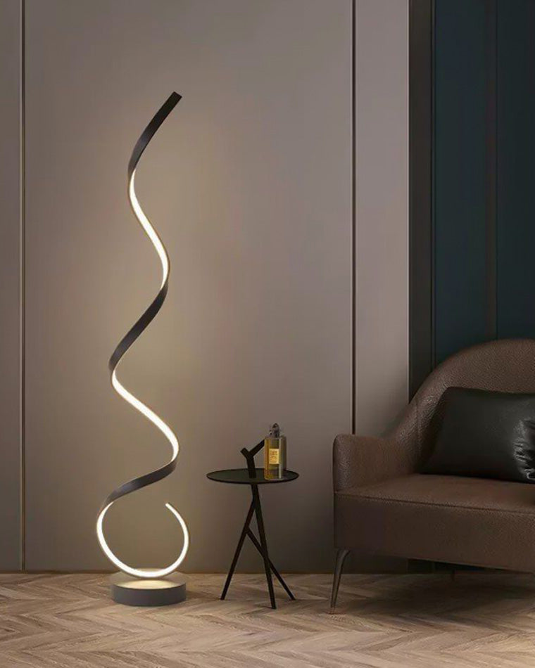 Lampadaire Spirale LED Moderne