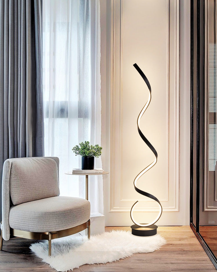 Lampadaire Spirale LED Moderne