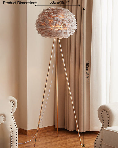 Lampadaire Trépied "Feather"