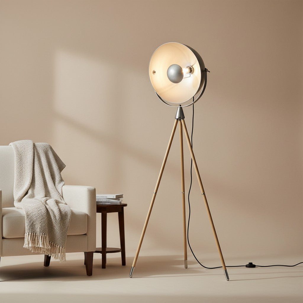 Lampadaire Trepied Industriel